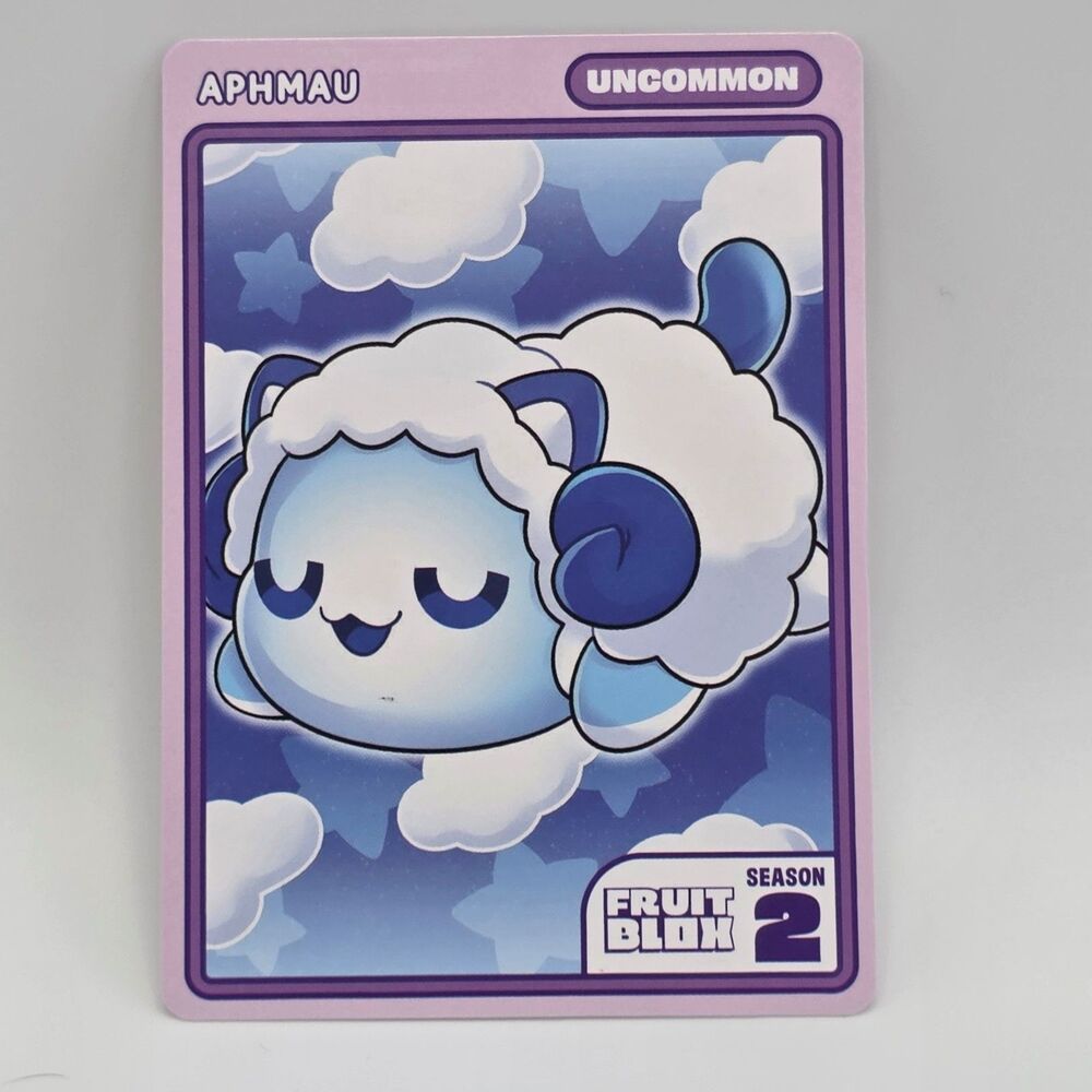 Aphmau sheep pierce cat Season 2 fruit blox trading cards